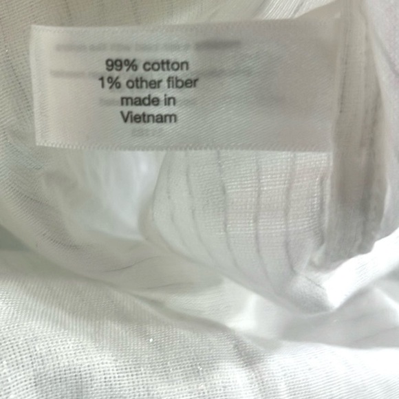 NWT,Lane Bryant,Shiny,Metallic Striped Threaded/White, Shirt Dress,Plus,Size 30 - Picture 13 of 14